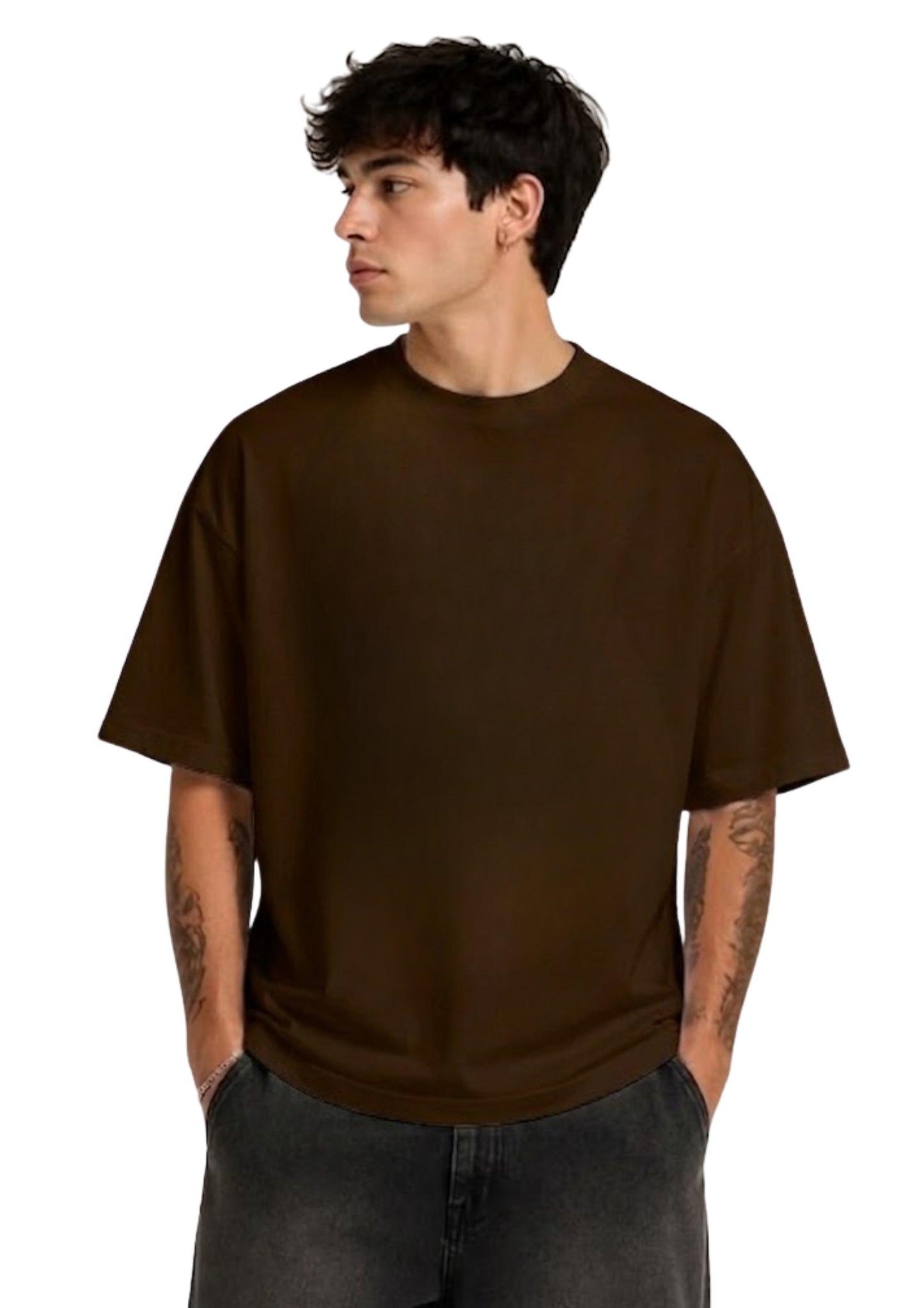 Black Panther Hero Graphic Oversized Back Print T-Shirt for Men | 100% Cotton | 220 GSM