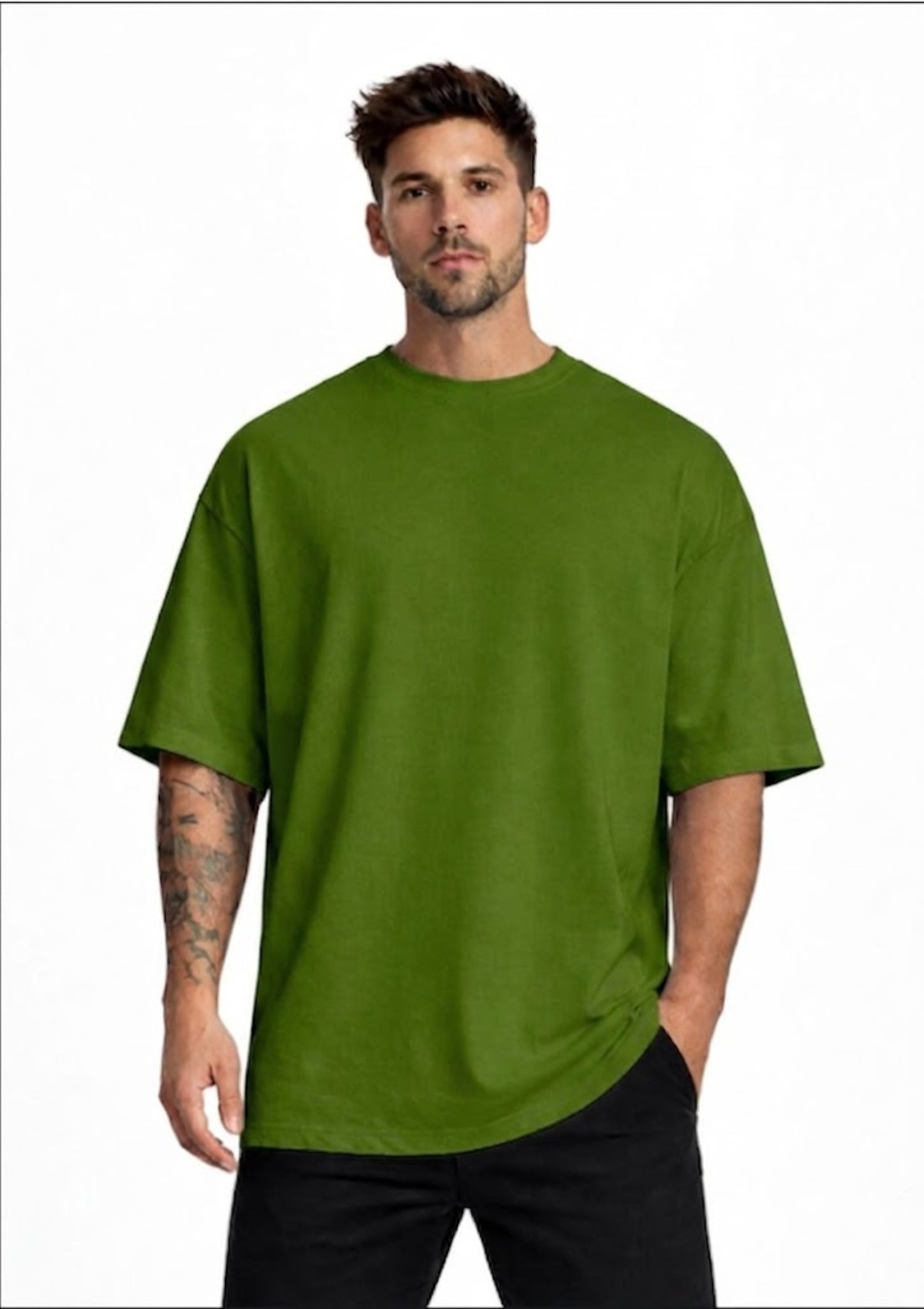 Panther Superhero Graphic Oversized Back Print T-Shirt for Men | 100% Cotton | 220 GSM | Fabrix