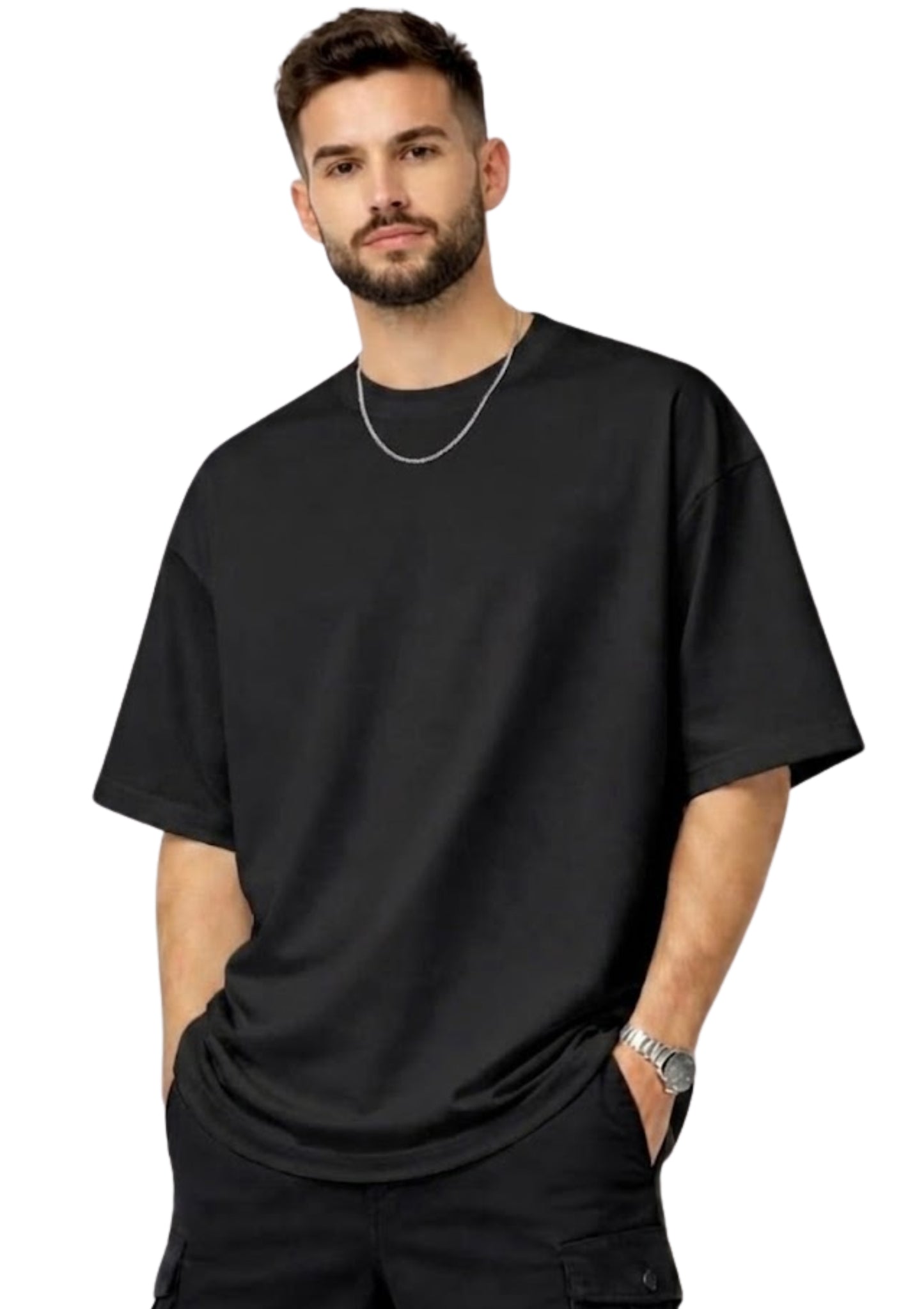 Success Mindset Motivation Graphic Oversized Back Print T-Shirt for Men | Premium Cotton | 220 GSM